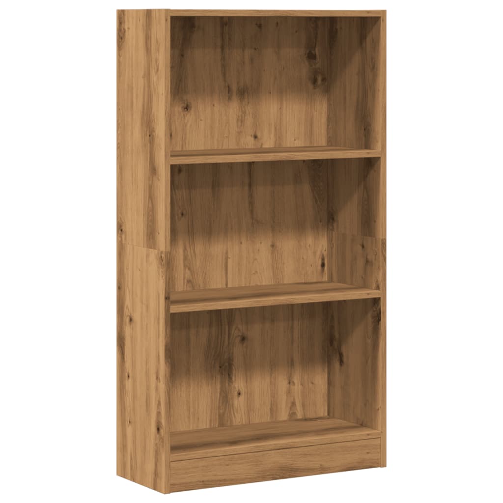 Βιβλιοθήκη Αρτισιανή Δρυς 60x24x109 εκ. από Επεξεργασμένο Ξύλο - Pakobazaar