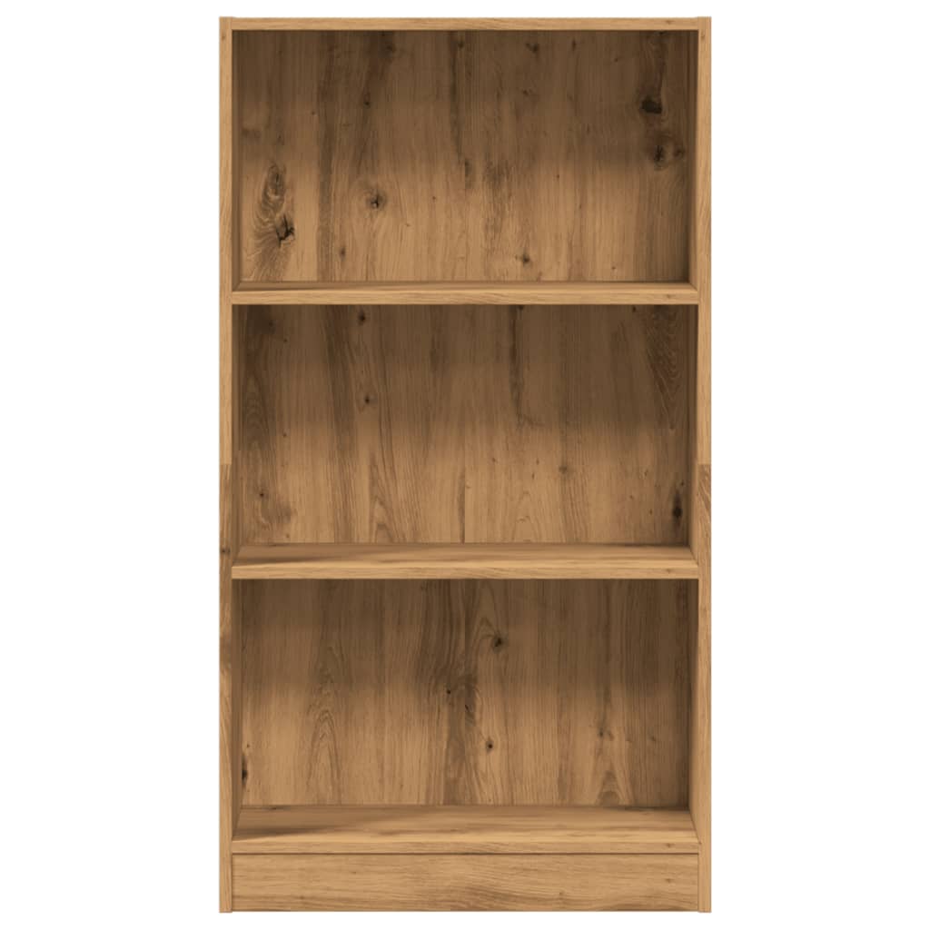 Βιβλιοθήκη Αρτισιανή Δρυς 60x24x109 εκ. από Επεξεργασμένο Ξύλο - Pakobazaar