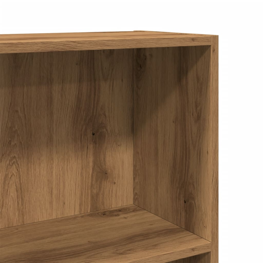 Βιβλιοθήκη Αρτισιανή Δρυς 60x24x109 εκ. από Επεξεργασμένο Ξύλο - Pakobazaar