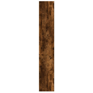 Βιβλιοθήκη Καπνιστή Δρυς 60x24x143 εκ. από Επεξεργασμένο Ξύλο - Pakobazaar