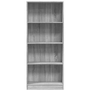 Βιβλιοθήκη Γκρι Sonoma 60x24x143 εκ. από Επεξεργ. Ξύλο - Pakobazaar