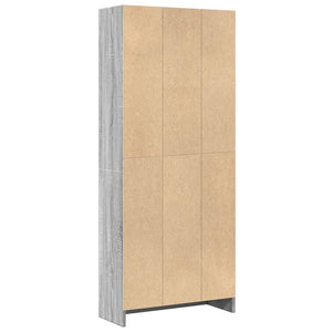 Βιβλιοθήκη Γκρι Sonoma 60x24x143 εκ. από Επεξεργ. Ξύλο - Pakobazaar