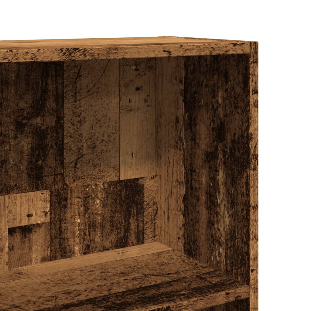 Βιβλιοθήκη Όψη Παλαιού Ξύλου 60x24x143 εκ. Επεξεργασμένο Ξύλο - Pakobazaar