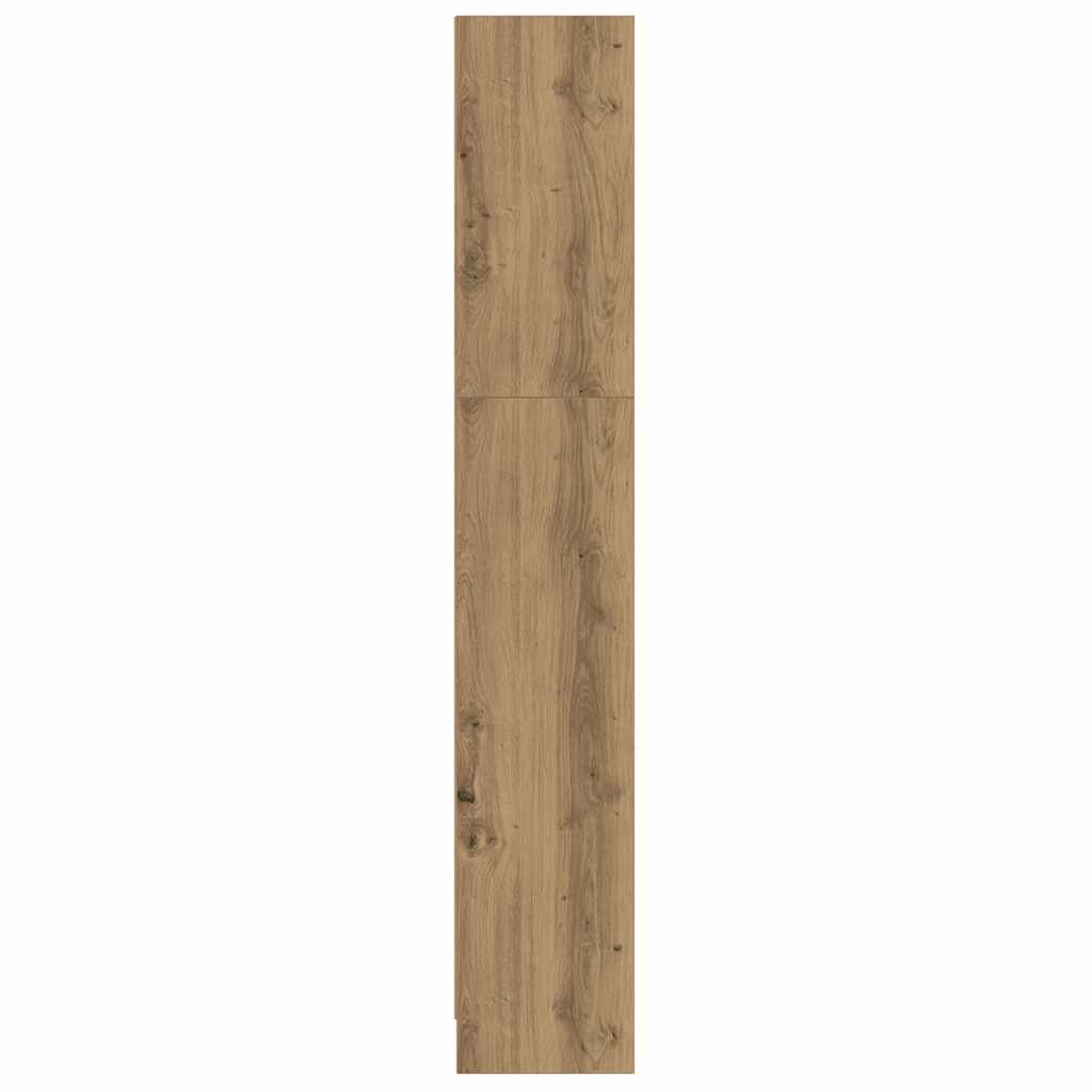 Βιβλιοθήκη Αρτισιανή Δρυς 60x24x143 εκ. από Επεξεργασμένο Ξύλο - Pakobazaar