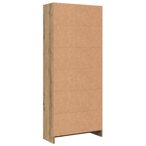 Βιβλιοθήκη Αρτισιανή Δρυς 60x24x143 εκ. από Επεξεργασμένο Ξύλο - Pakobazaar