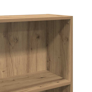 Βιβλιοθήκη Αρτισιανή Δρυς 60x24x143 εκ. από Επεξεργασμένο Ξύλο - Pakobazaar