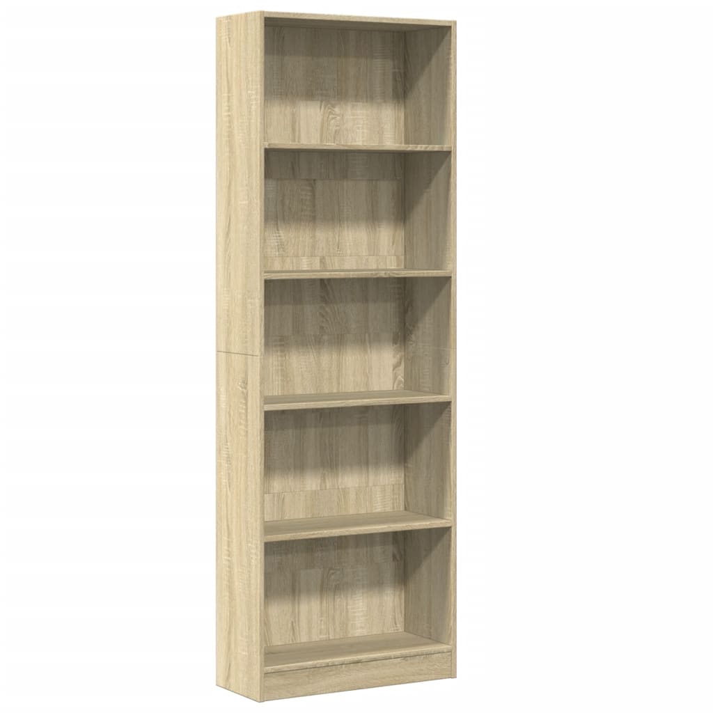 Βιβλιοθήκη Sonoma Δρυς 60x24x176 εκ. από Επεξεργασμένο Ξύλο - Pakobazaar