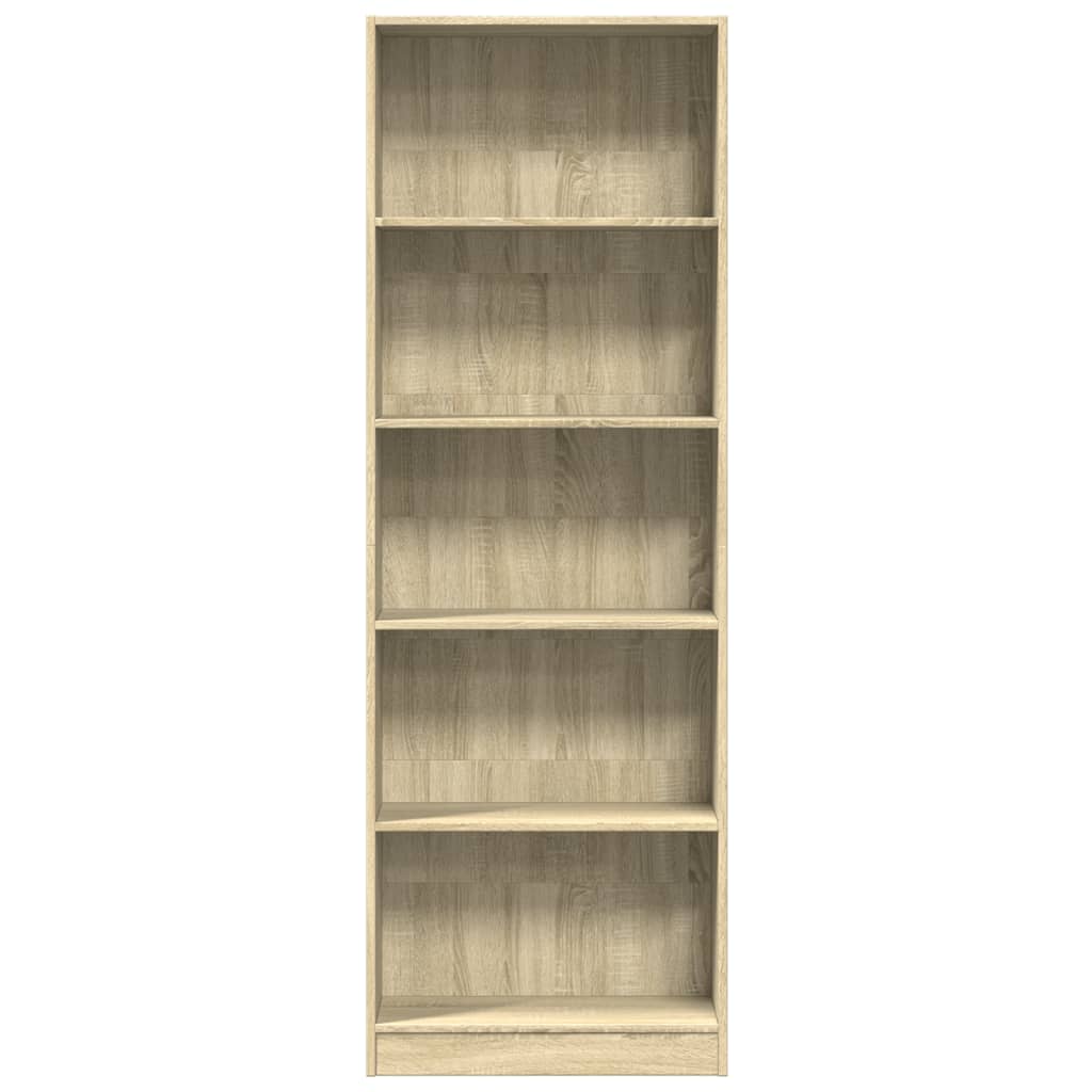 Βιβλιοθήκη Sonoma Δρυς 60x24x176 εκ. από Επεξεργασμένο Ξύλο - Pakobazaar