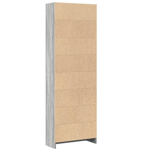 Βιβλιοθήκη Γκρι Sonoma 60x24x176 εκ. από Επεξεργασμένο Ξύλο - Pakobazaar