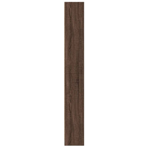 Βιβλιοθήκη Καφέ Δρυς 60x24x176 εκ. από Επεξεργασμένο Ξύλο
