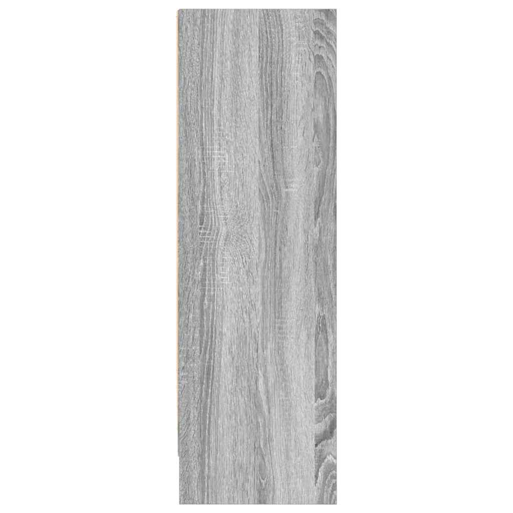 Βιβλιοθήκη Γκρι Sonoma 80x24x76 εκ. από Επεξεργασμένο Ξύλο