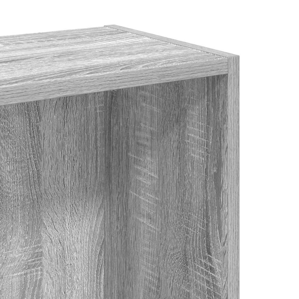 Βιβλιοθήκη Γκρι Sonoma 80x24x76 εκ. από Επεξεργασμένο Ξύλο