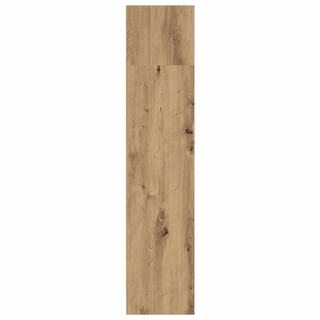 Βιβλιοθήκη Αρτισιανή Δρυς 80x24x109 εκ. από Επεξεργασμένο Ξύλο