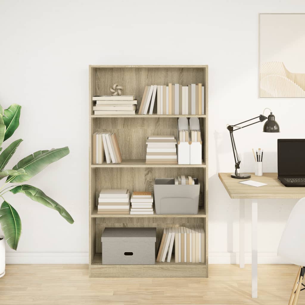 Βιβλιοθήκη Sonoma Δρυς 80x24x143 εκ. από Επεξεργασμένο Ξύλο - Pakobazaar