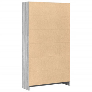 Βιβλιοθήκη Γκρι Sonoma 80x24x143 εκ. από Επεξεργασμένο Ξύλο - Pakobazaar