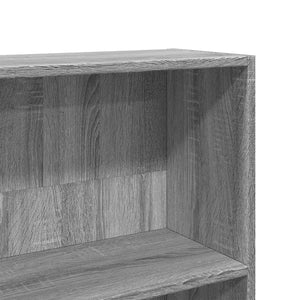 Βιβλιοθήκη Γκρι Sonoma 80x24x143 εκ. από Επεξεργασμένο Ξύλο - Pakobazaar