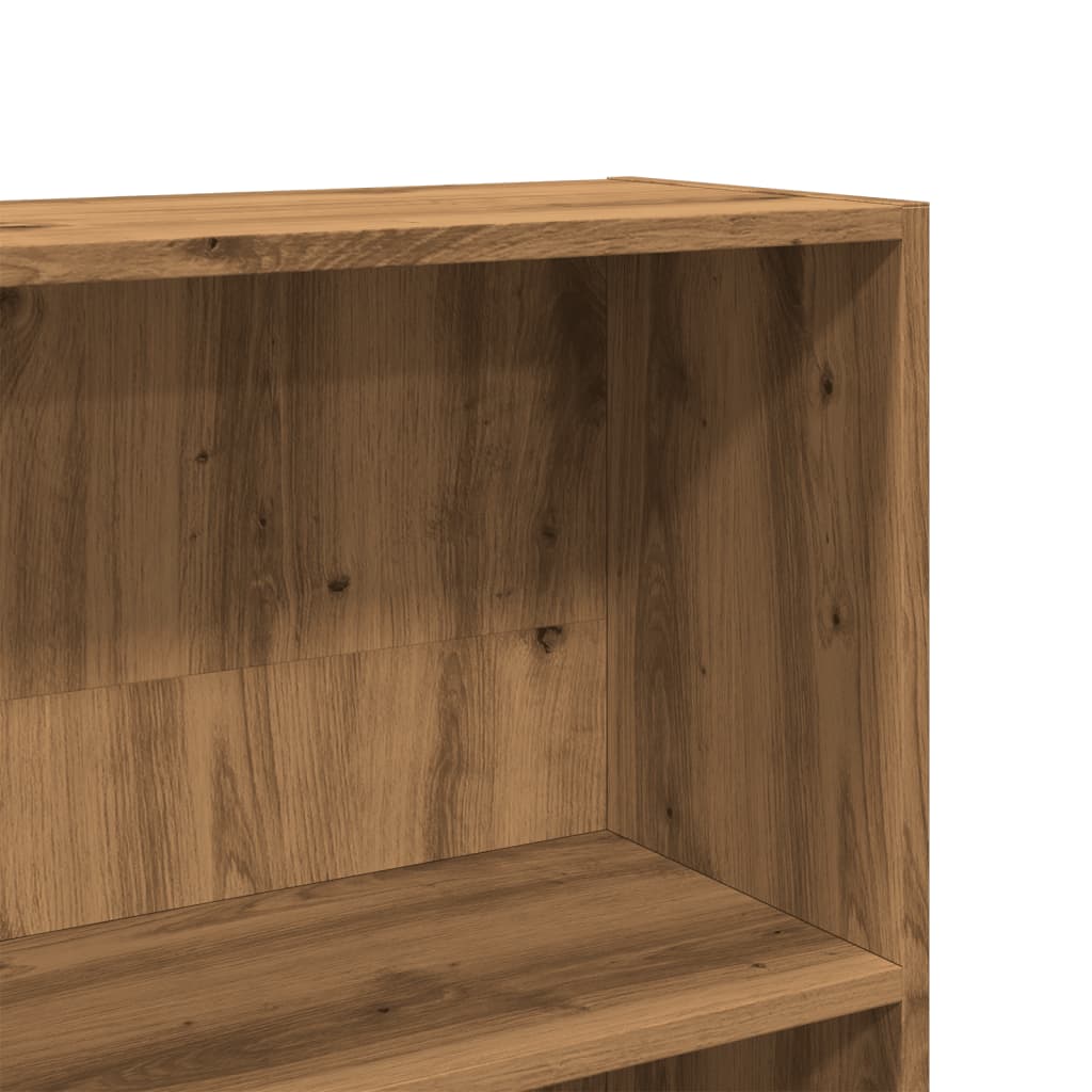Βιβλιοθήκη Αρτισιανή Δρυς 80x24x143 εκ. από Επεξεργασμένο Ξύλο - Pakobazaar