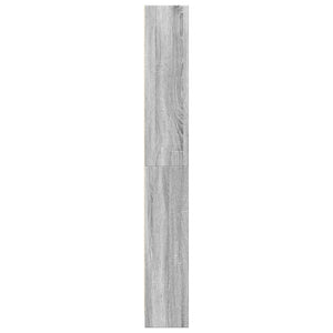 Βιβλιοθήκη Γκρι Sonoma 80x24x176 εκ. από Επεξεργ. Ξύλο - Pakobazaar