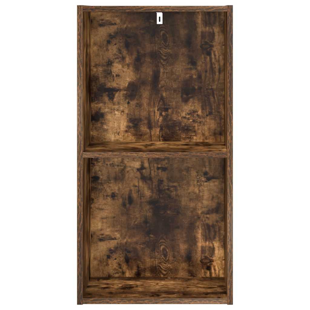 Βιβλιοθήκη Καπνιστή Δρυς 40x30x77 εκ. από Επεξεργασμένο Ξύλο