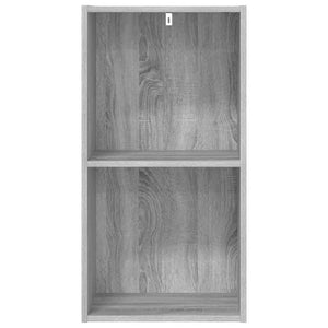 Βιβλιοθήκη Γκρι Sonoma 40x30x77 εκ. από Επεξεργασμένο Ξύλο - Pakobazaar