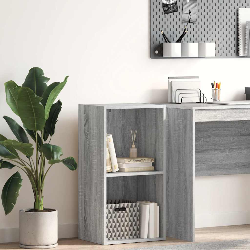 Βιβλιοθήκη Γκρι Sonoma 40x30x77 εκ. από Επεξεργασμένο Ξύλο - Pakobazaar