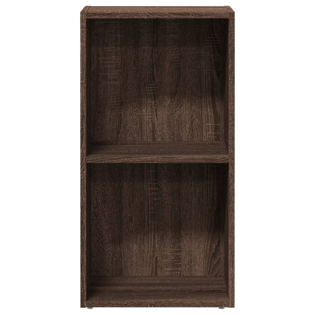 Βιβλιοθήκη Καφέ Δρυς 40x30x77 εκ. από Επεξεργασμένο Ξύλο