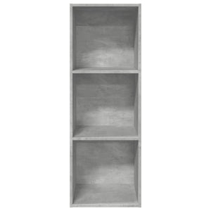 Βιβλιοθήκη Γκρι Σκυροδέματος 40x30x114 εκ. Επεξεργ. Ξύλο - Pakobazaar
