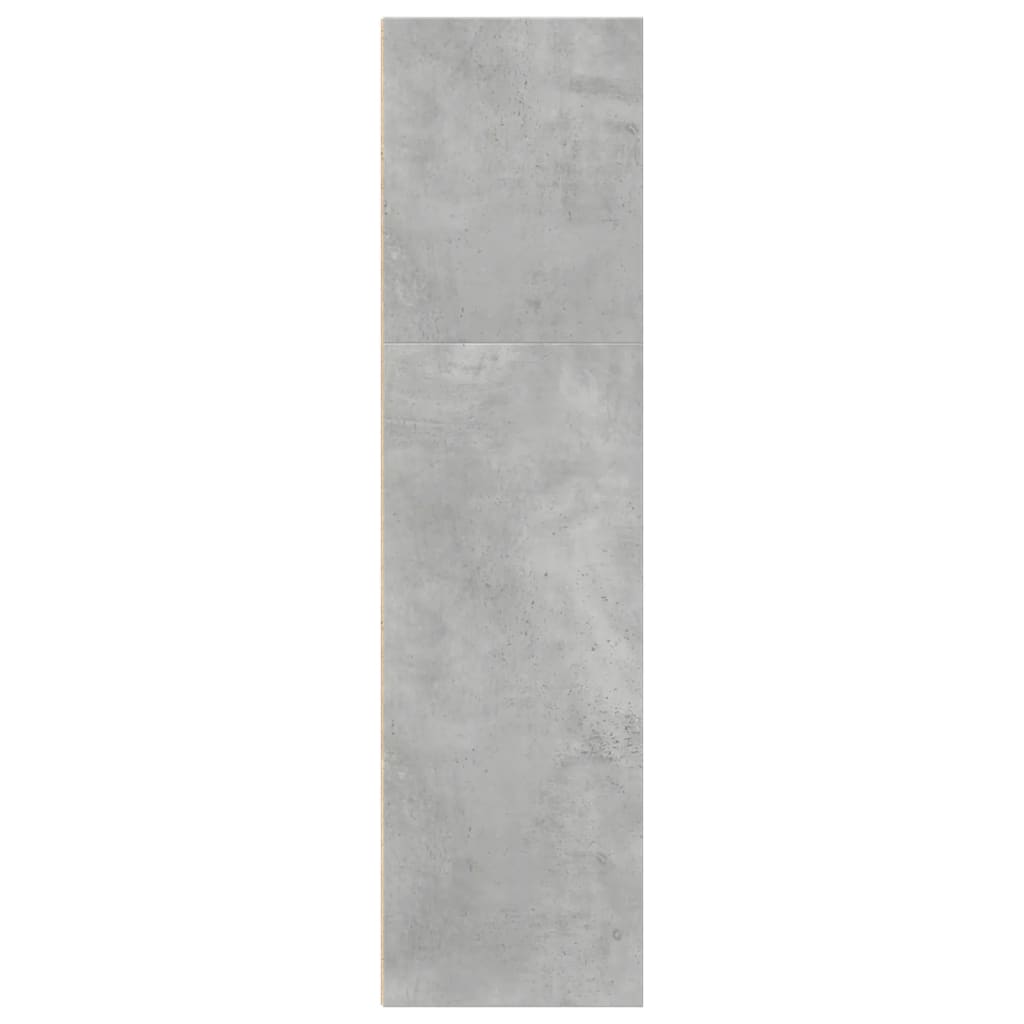 Βιβλιοθήκη Γκρι Σκυροδέματος 40x30x114 εκ. Επεξεργ. Ξύλο - Pakobazaar