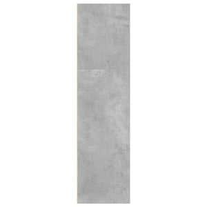 Βιβλιοθήκη Γκρι Σκυροδέματος 40x30x114 εκ. Επεξεργ. Ξύλο - Pakobazaar