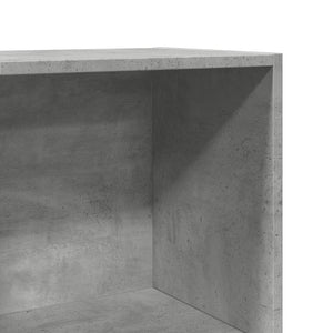 Βιβλιοθήκη Γκρι Σκυροδέματος 40x30x114 εκ. Επεξεργ. Ξύλο - Pakobazaar