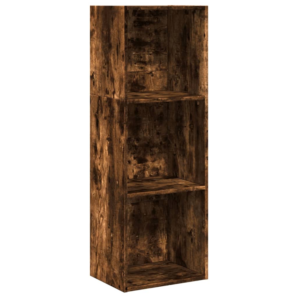 Βιβλιοθήκη Καπνιστή Δρυς 40x30x114 εκ. από Επεξεργασμένο Ξύλο - Pakobazaar
