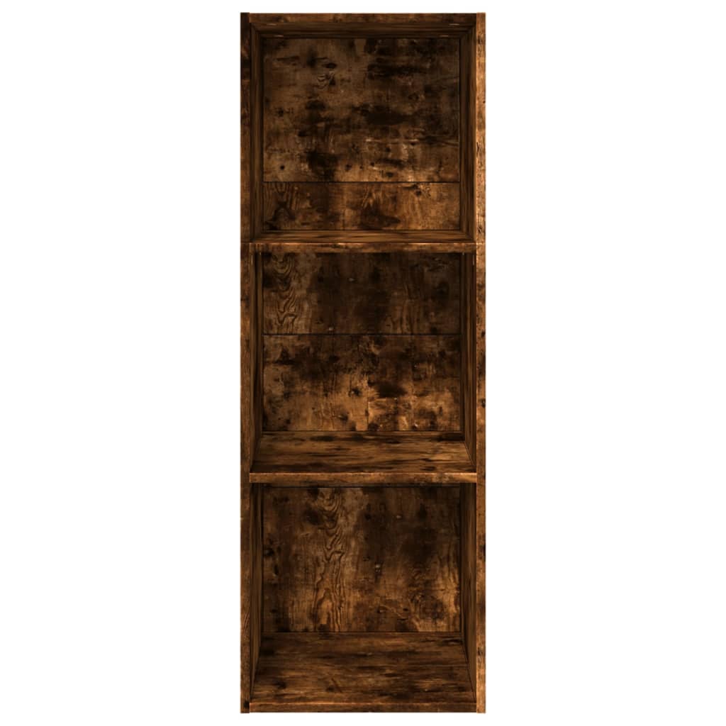 Βιβλιοθήκη Καπνιστή Δρυς 40x30x114 εκ. από Επεξεργασμένο Ξύλο - Pakobazaar