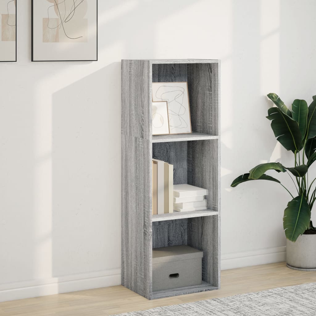 Βιβλιοθήκη Γκρι Sonoma 40x30x114 εκ. από Επεξεργασμένο Ξύλο