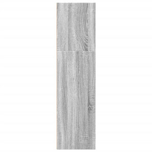 Βιβλιοθήκη Γκρι Sonoma 40x30x114 εκ. από Επεξεργασμένο Ξύλο