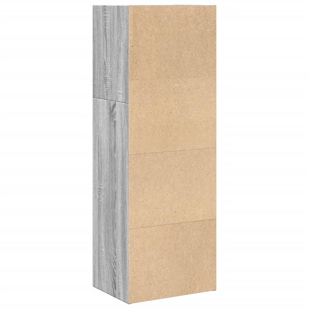 Βιβλιοθήκη Γκρι Sonoma 40x30x114 εκ. από Επεξεργασμένο Ξύλο