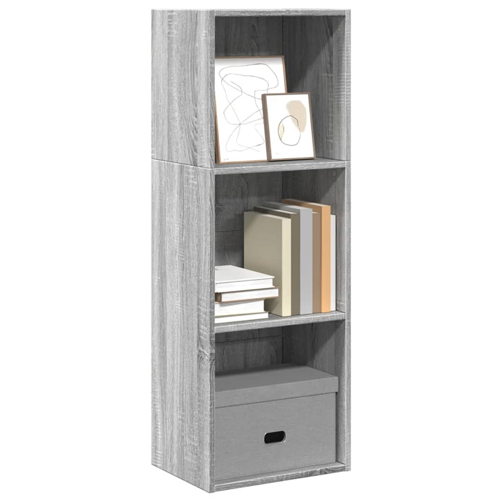 Βιβλιοθήκη Γκρι Sonoma 40x30x114 εκ. από Επεξεργασμένο Ξύλο