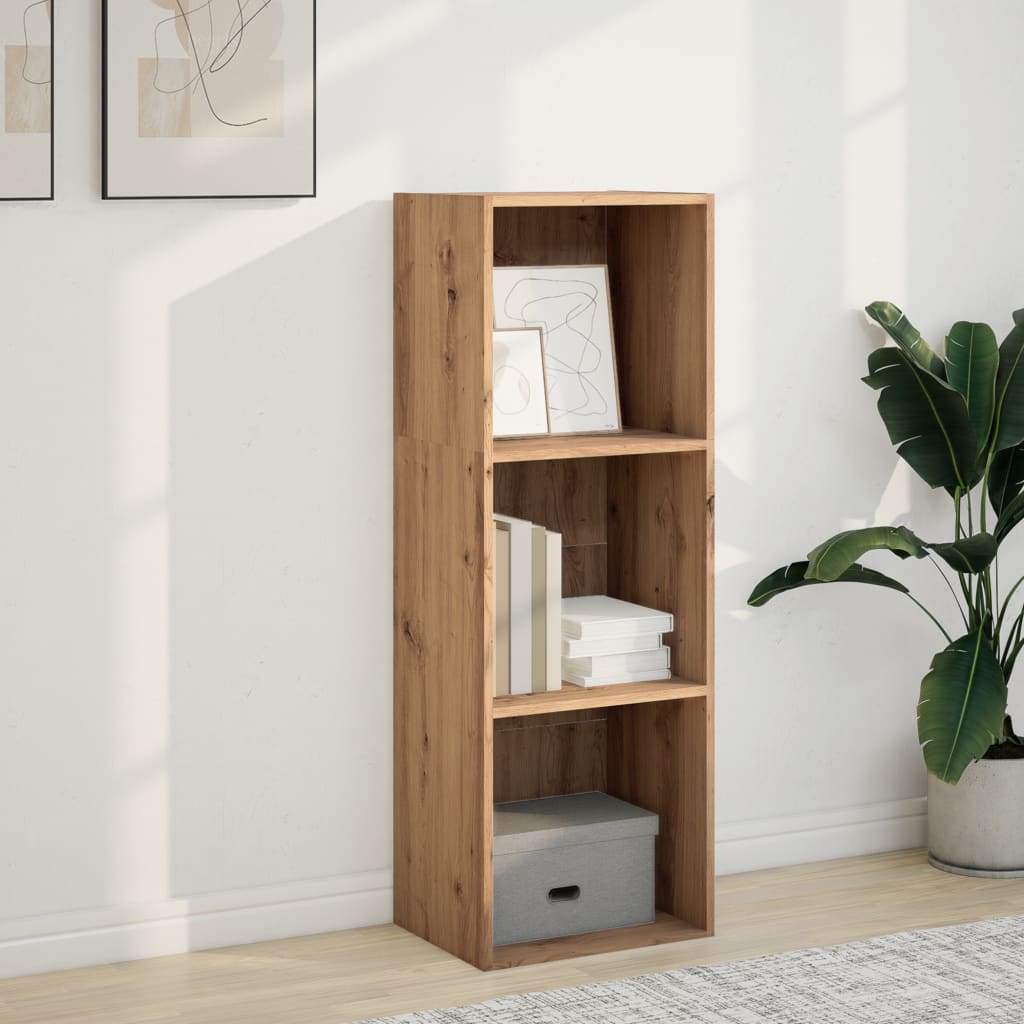 Βιβλιοθήκη Αρτισιανή Δρυς 40x30x114 εκ. από Επεξεργασμένο Ξύλο