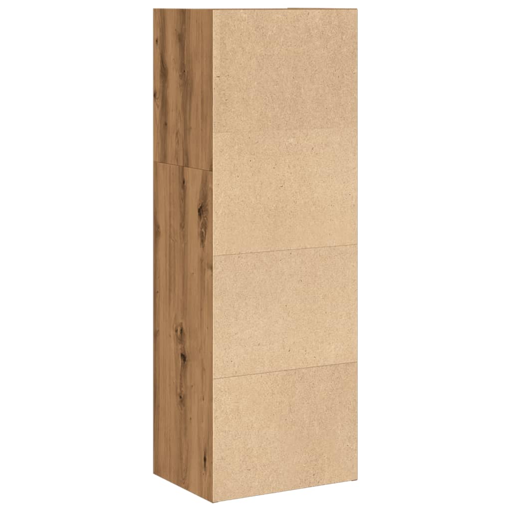 Βιβλιοθήκη Αρτισιανή Δρυς 40x30x114 εκ. από Επεξεργασμένο Ξύλο