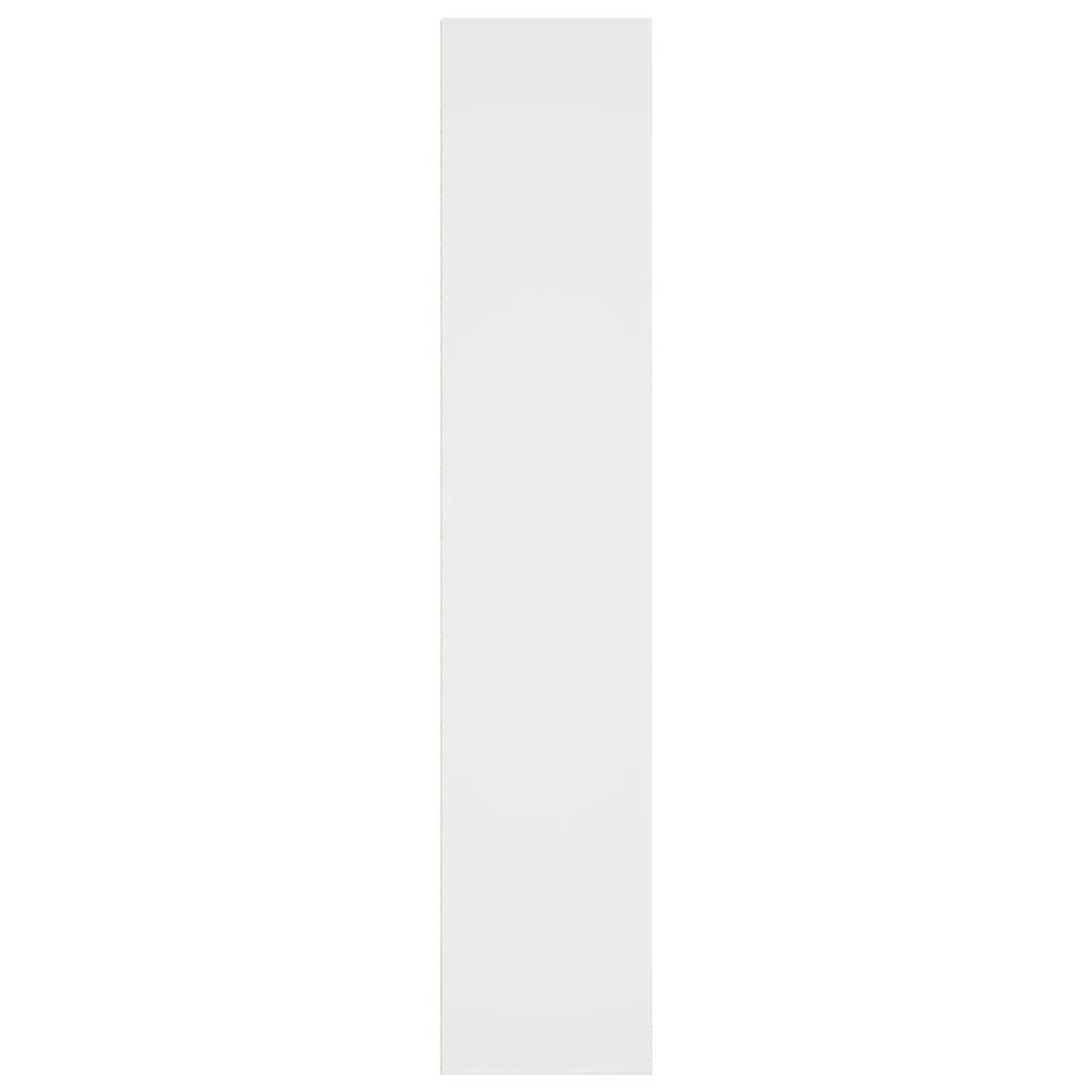 Βιβλιοθήκη Λευκή 40x30x152 εκ. από Επεξεργασμένο Ξύλο