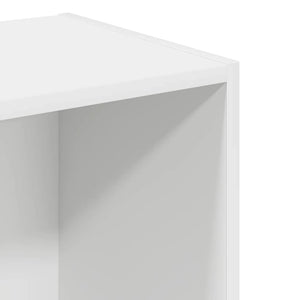 Βιβλιοθήκη Λευκή 40x30x152 εκ. από Επεξεργασμένο Ξύλο