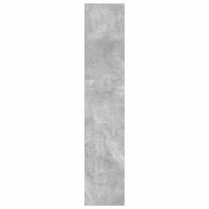 Βιβλιοθήκη Γκρι Σκυροδέματος 40x30x152 εκ. Επεξεργ. Ξύλο