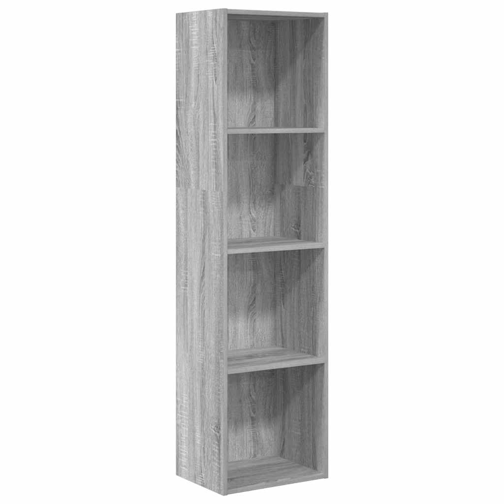 Βιβλιοθήκη Γκρι Sonoma 40x30x152 εκ. από Επεξεργ. Ξύλο - Pakobazaar