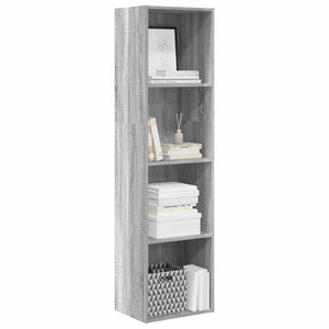 Βιβλιοθήκη Γκρι Sonoma 40x30x152 εκ. από Επεξεργ. Ξύλο - Pakobazaar
