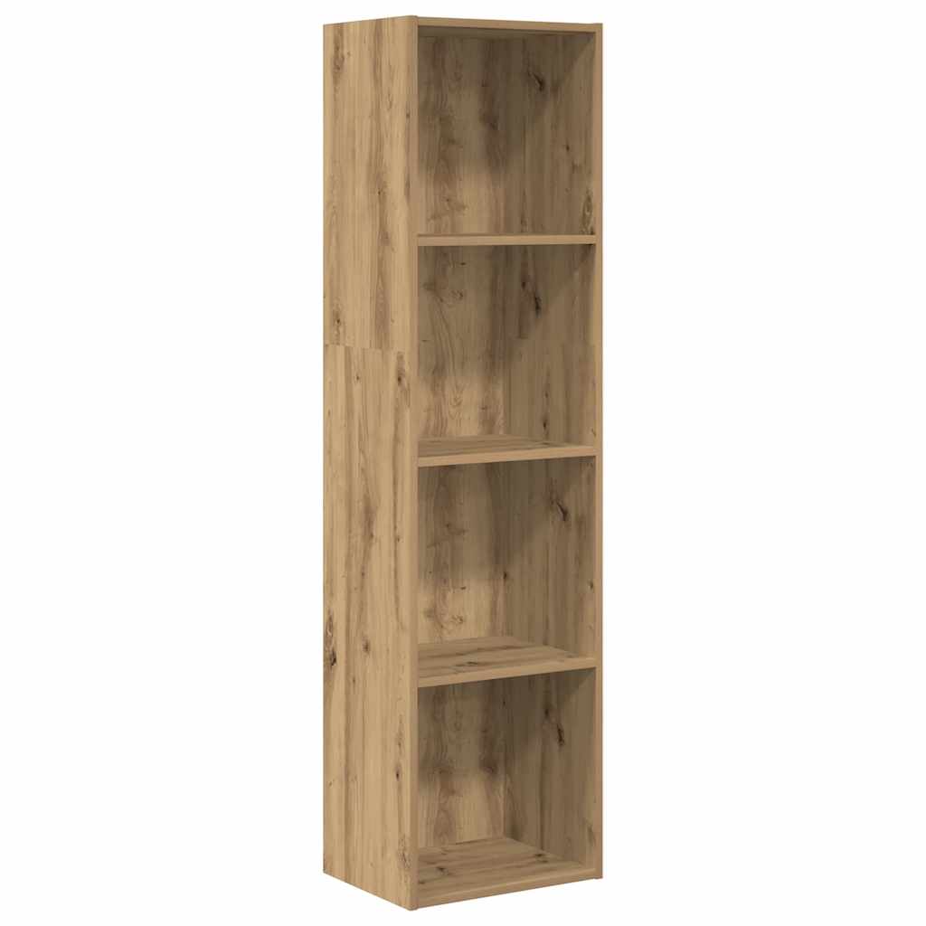 Βιβλιοθήκη Αρτισιανή Δρυς 40x30x152 εκ. από Επεξεργασμένο Ξύλο - Pakobazaar