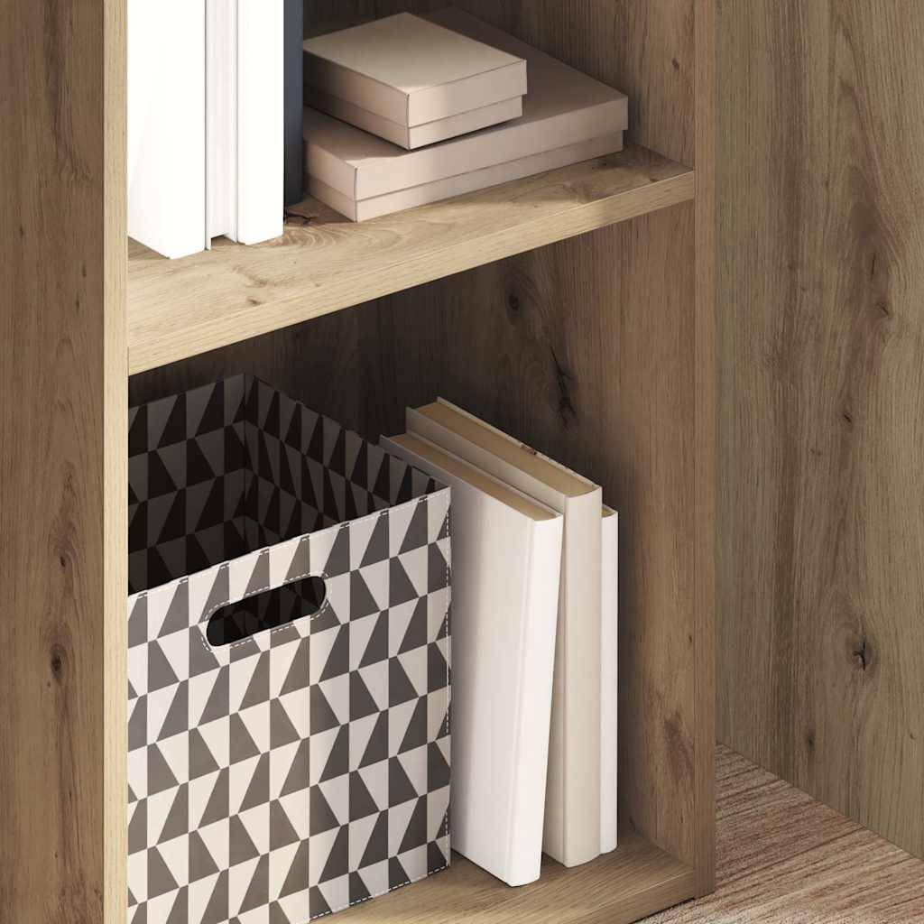 Βιβλιοθήκη Αρτισιανή Δρυς 40x30x152 εκ. από Επεξεργασμένο Ξύλο - Pakobazaar