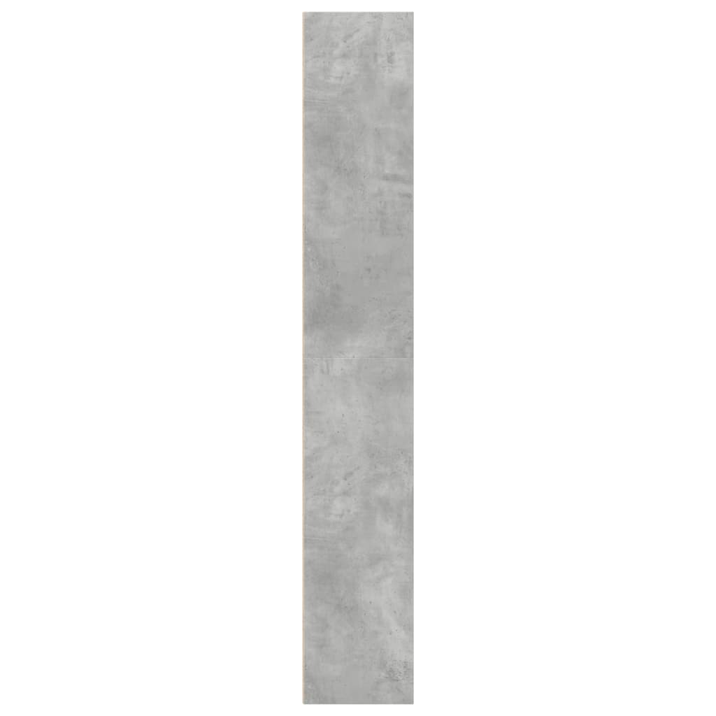 Βιβλιοθήκη Γκρι Σκυροδέματος 40x30x189 εκ. Επεξεργ. Ξύλο - Pakobazaar