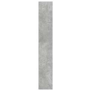 Βιβλιοθήκη Γκρι Σκυροδέματος 40x30x189 εκ. Επεξεργ. Ξύλο - Pakobazaar