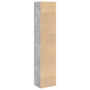 Βιβλιοθήκη Γκρι Σκυροδέματος 40x30x189 εκ. Επεξεργ. Ξύλο - Pakobazaar