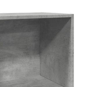 Βιβλιοθήκη Γκρι Σκυροδέματος 40x30x189 εκ. Επεξεργ. Ξύλο - Pakobazaar