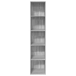 Βιβλιοθήκη Γκρι Sonoma 40x30x189 εκ. από Επεξεργ. Ξύλο - Pakobazaar